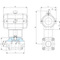 Kugelhahn Typ: 3460 Edelstahl Pneumatisch betätigt Einfachwirkend, Feder schließend Stumpfschweißung EN ISO 1127-1 PN50 bis PN100